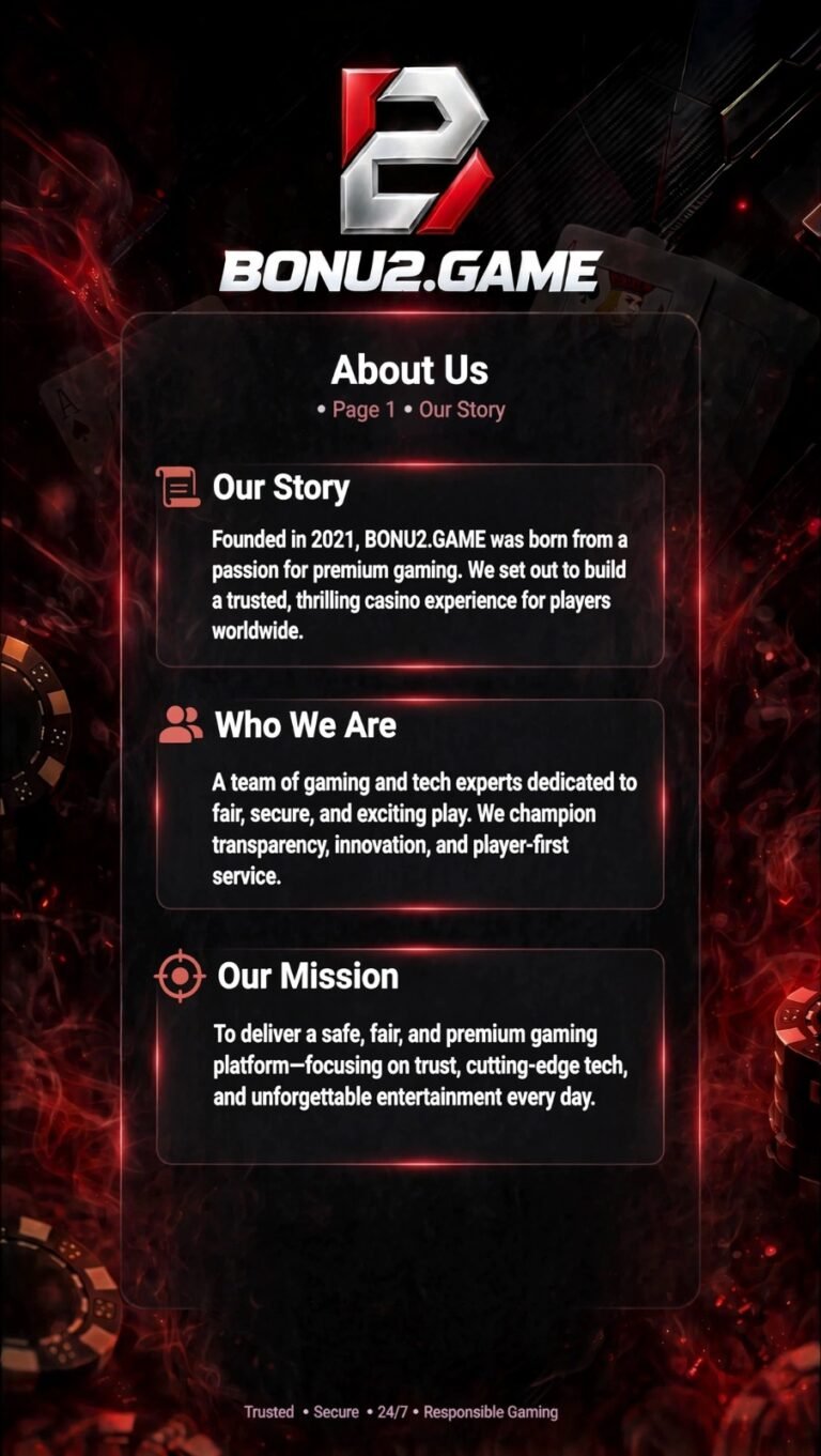 BONU2 Game About Us
